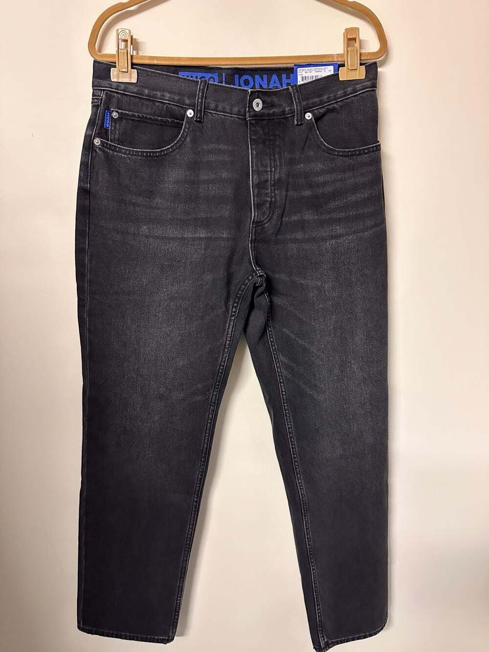 Hugo Jonah Straight Fit Jeans Black W32 L32